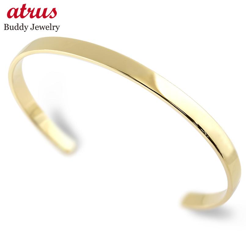 K18 ハンドメイド バングル 約10.5g