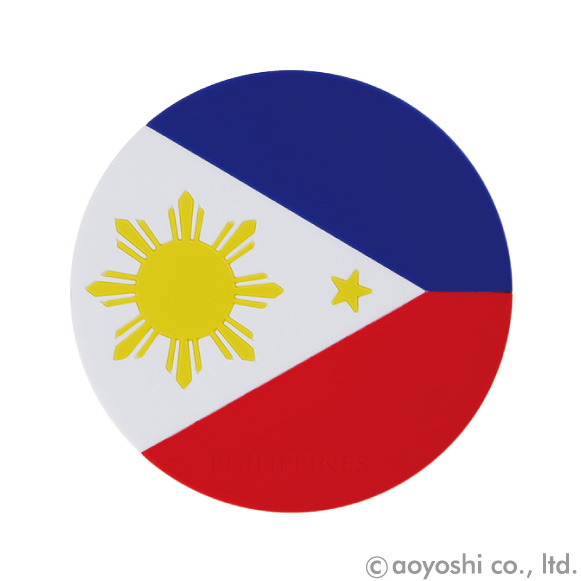 楽天市場 国旗柄コースター フィリピン ワールドフラッグコースター Philippines 0254 Atta楽天市場店