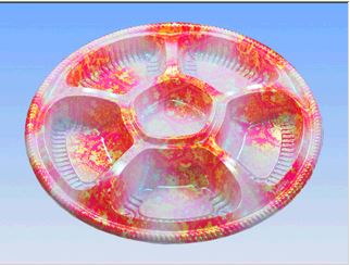 オードブル容器　φ400×50mm　本体+嵌合蓋　140個セット　KS-650+嵌合蓋　※沖縄・離島送料別途