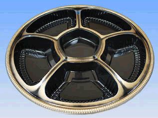 オードブル容器φ365×47mm本体(カセット付)+嵌合蓋200個セットKS-640(カセット付)+嵌合蓋※沖縄・離島送料別途