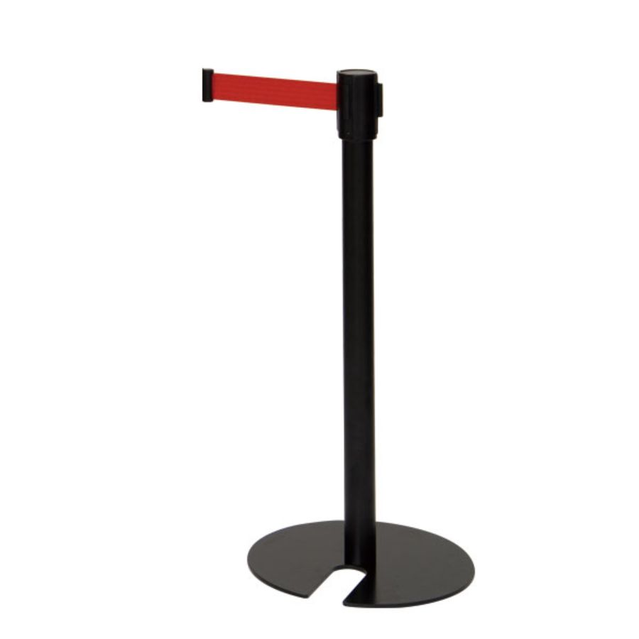 ベルトパーティション H80cm(組立済) SUS-3黒赤 ※沖縄・離島送料別途 ※納品先は法人のみ、個人宅不可 55494RED