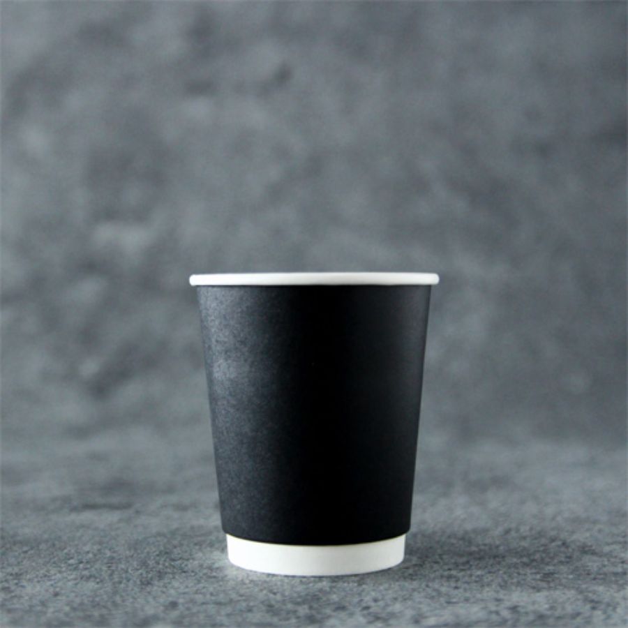 断熱二重紙水呑み(黒いこと) 240ml(8薬局衡オンス) 80粍差しわたし 1,000個 ※沖縄・離島 貨物輸送別途 BMT-103