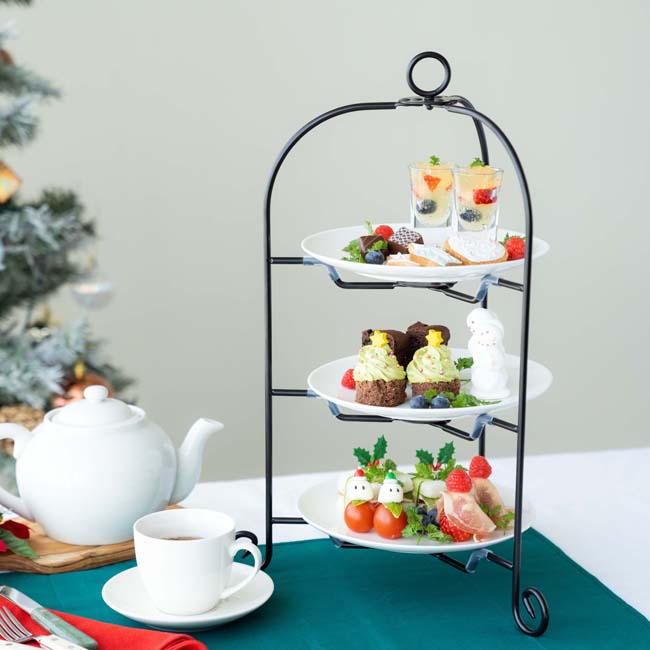 楽天市場】ケーキスタンド SW18-8 3段ハイティースタンド 大 14450400