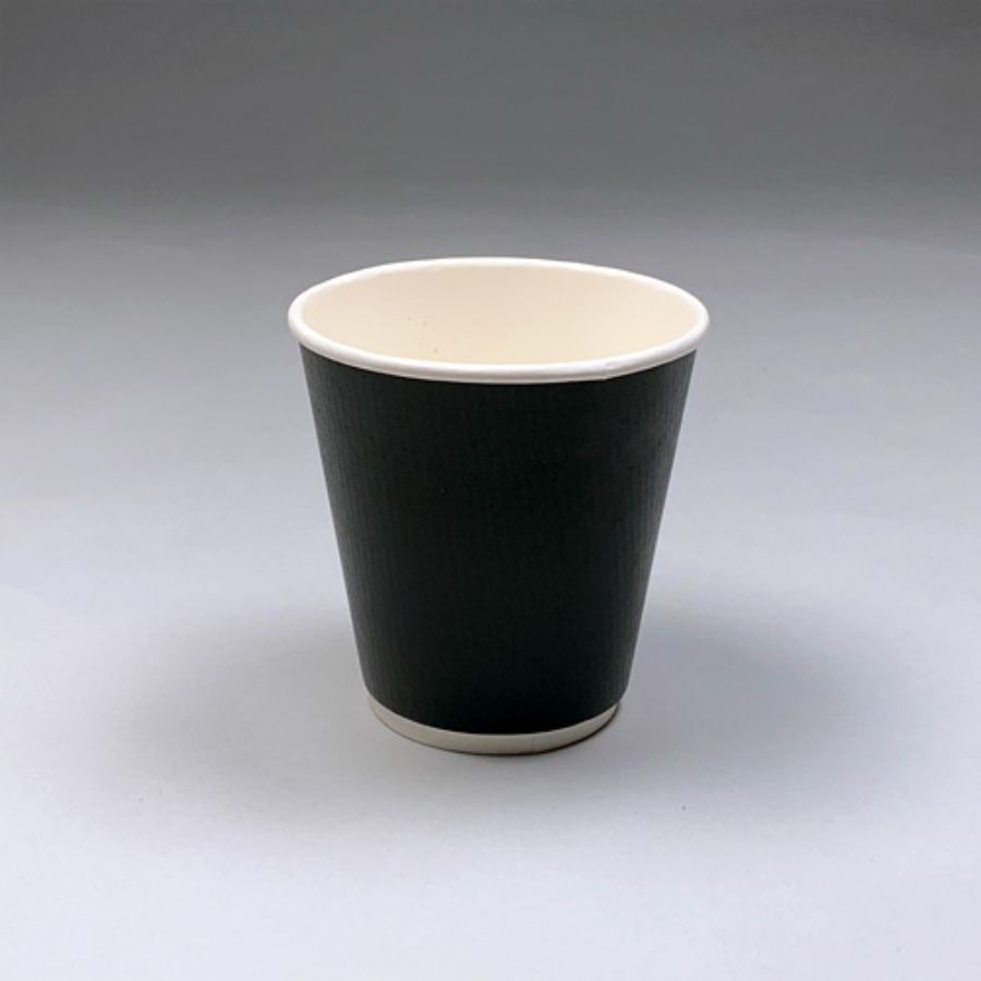 三重カップ(ブラック) 227ml(8オンス) 86mm口径 1,000個 ※沖縄・離島 送料別途 BMT-120|atta店