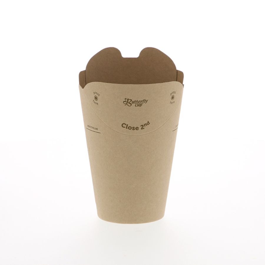 バタフライカップ　8オンス(250ml) 800個　ホット シングル 未晒無地　4535228　※沖縄・離島 送料別途　※個人宅不可