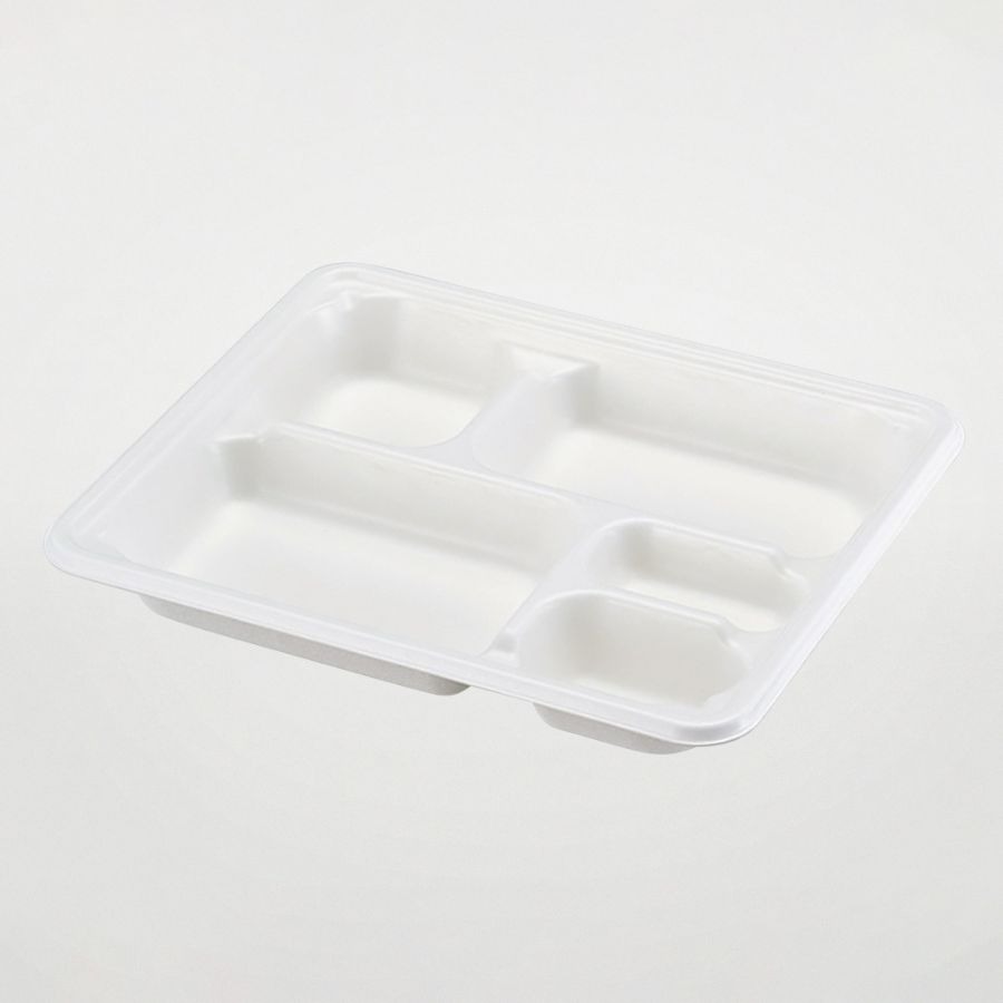 バガス容器(弁当)　本体のみ・300個　WB弁当24-20Aラミ　※電子レンジ可 ※北海道・沖縄・離島 送料別途　653880