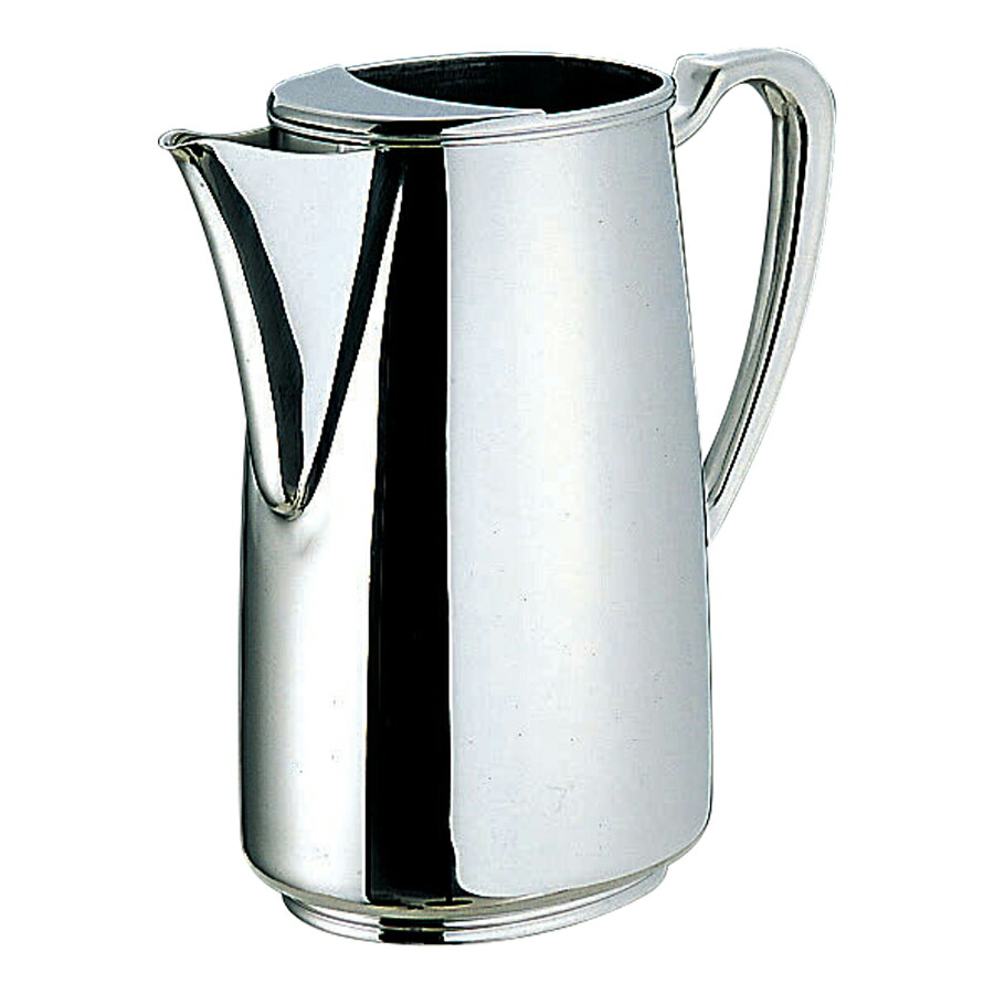 YUKIWA ユキワ B渕ロイヤルウォーターポット蓋有りの実 1800竓 03025101 WATER POT/ROYAL W/0 LID/OVAL ステンレス鋼製【珈琲装置 喫茶店 食べ物屋 旅人宿 勝手もと 御勤め用 膳立て物の具 労働者階級遣りくち】