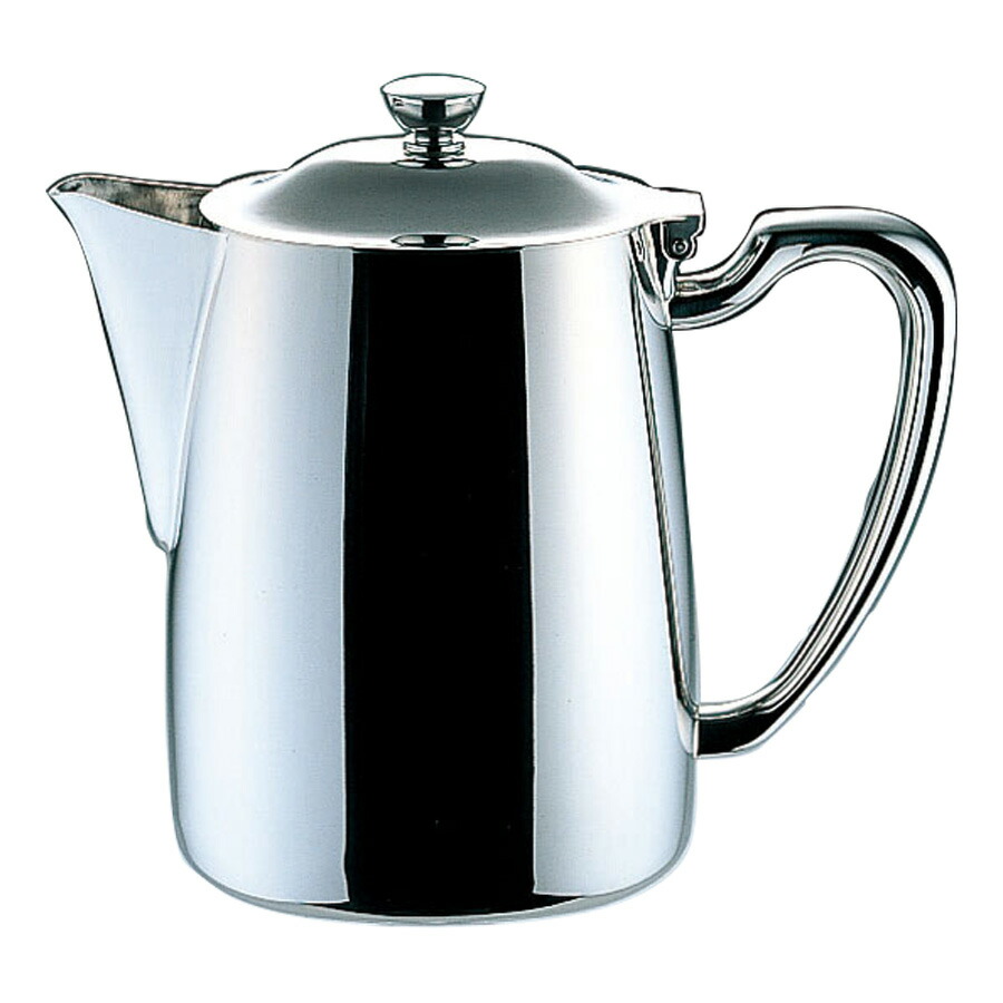 YUKIWA ユキワ ロイヤルコーヒーポット ショートスパウト 10人用(1500竓) 03020610 COFFEE POT/ROYAL SHORT SPOUT/OVAL ステンレス鋼製 【珈琲装置 喫茶店 食べ物屋 旅人宿 勝手もと 御勤め用 膳立て物の具 労働者階級遣りくち】