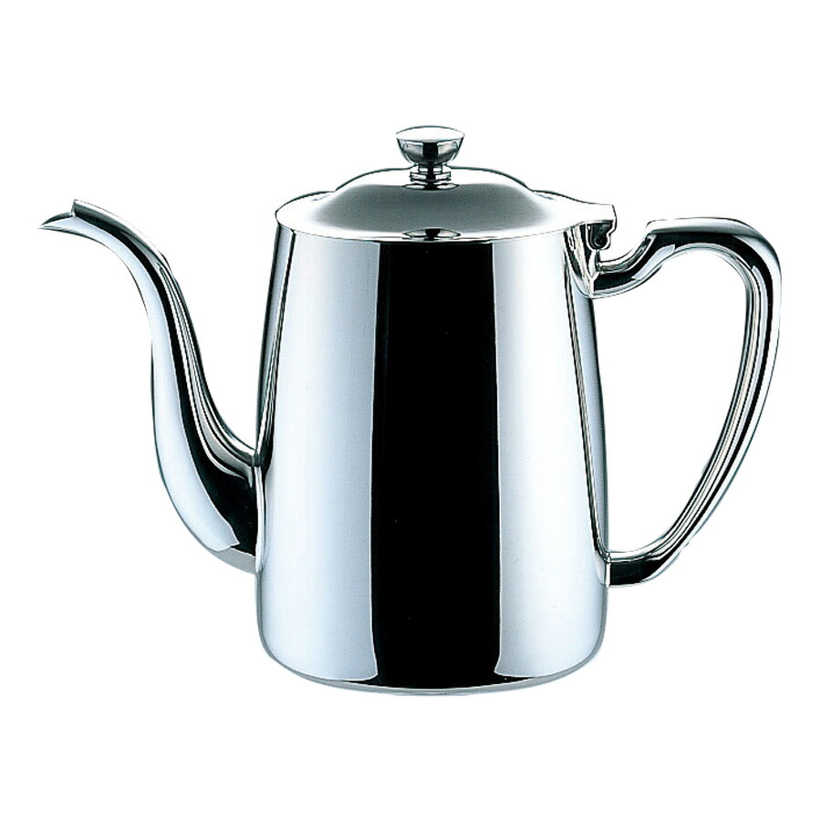 YUKIWA ユキワ ロイヤルコーヒーポット グースネック 7人用(1000竓) 03020207 COFFEE POT/ROYAL GOOSE NECK/OVAL ステンレス鋼製 【珈琲装置 喫茶店 食べ物屋 旅人宿 勝手もと 御勤め用 膳立て物の具 労働者階級遣りくち】