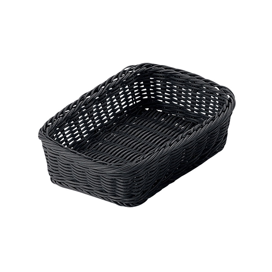 ラタン製バスケット 楽天市場】PPラタン 角型バスケット 36型 ブラック RE-337-BK 01033736