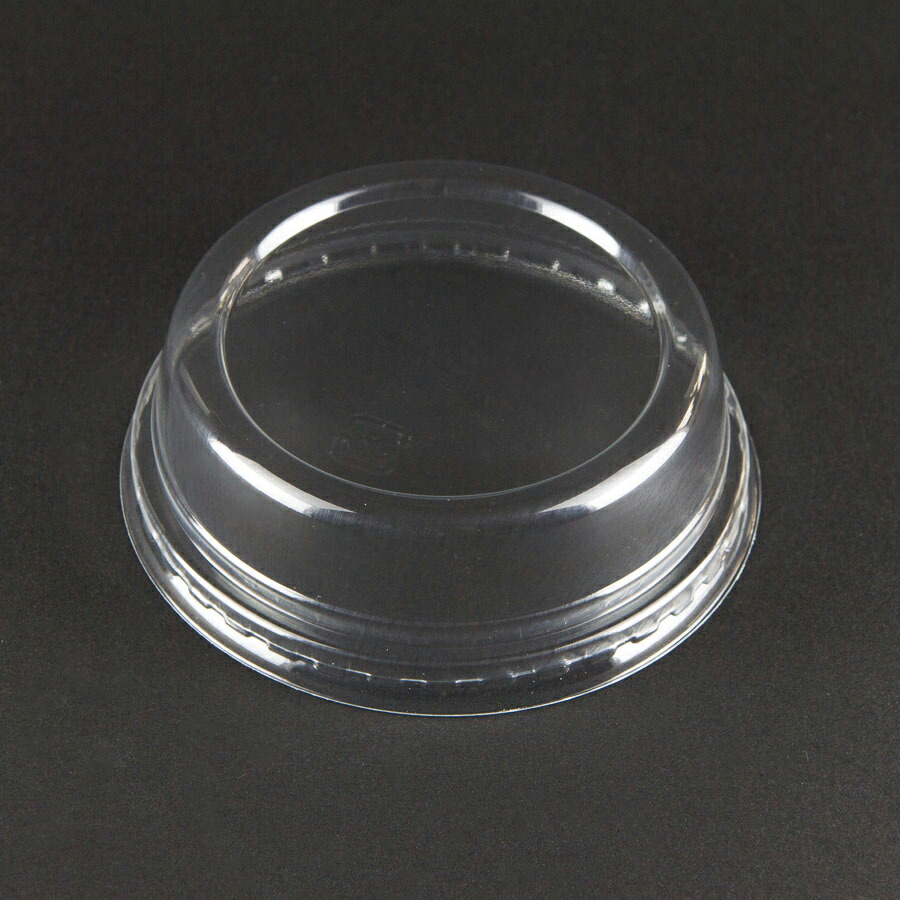 プラスチックカップ用フタ　ドームフタ ストロー穴なし　77mm口径 2,000個 (PET製)　※北海道・沖縄・離島 送料別途 ※個人宅配送不可 （東名化学）