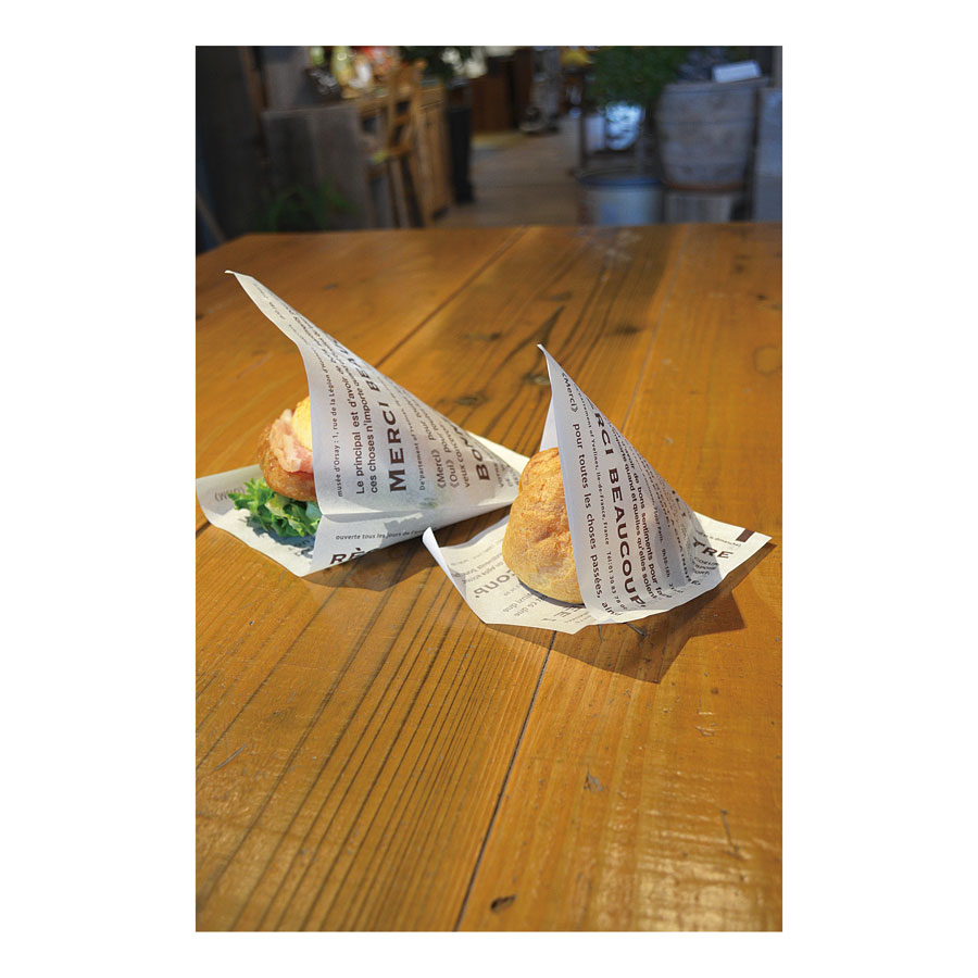 楽天市場 紙バーガー袋l 180x1mm メルシー 100枚入り ハンバーガー 包み紙 Atta楽天市場店