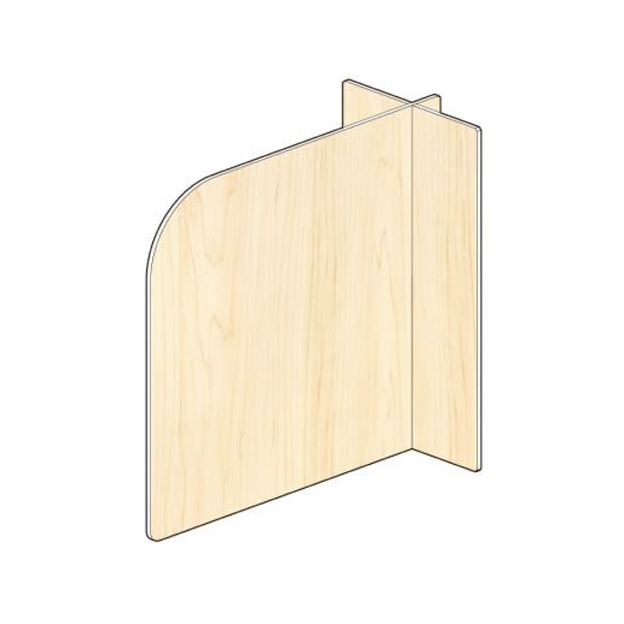 間仕切りパネル　白木調Sサイズ　1セット10枚入り　285x440x220mm （仕切り板） ※受注生産品 ※沖縄・離島 送料別途　GPP-PLW-S　※代引き不可商品　飲食店用・店舗用・オフィス用ウイルス対策