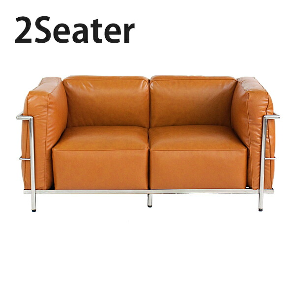 楽天市場】コルビジェLC2 グランコンフォール2人用ソファ 赤本革