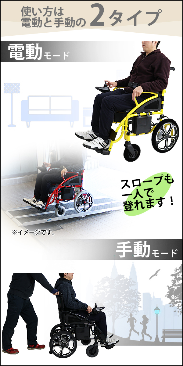 当店限定販売 送料無料 新品 電動車椅子 選べるカラー 折りたたみ