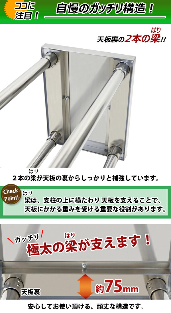 別倉庫からの配送】 送料無料 オールステンレス作業台 2段 耐荷重約140kg 約幅350×奥行450×高さ800mm 板厚約1.2mm SUS430  エコノミーモデル ステンレステーブル ワークテーブル ステンレス台 業務用 キッチンテーブル 調理 棚付き 作業 机 ステンレス製 二段 キッチン  ...