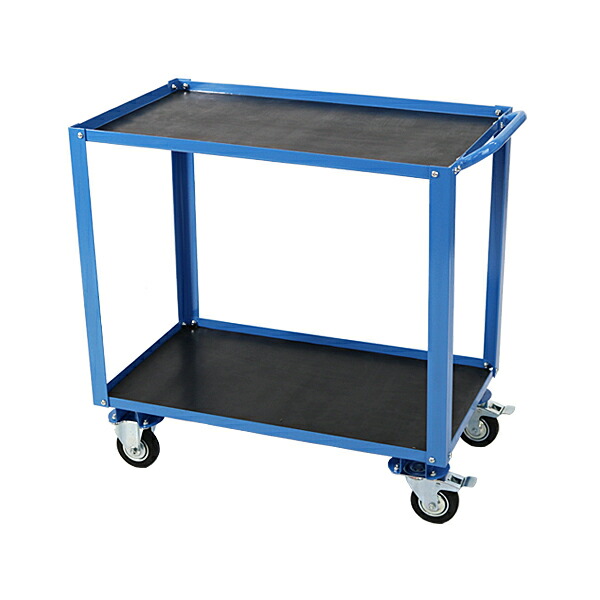 楽天市場】送料無料 新品 スチール製 2段台車 ゴムシート付き 板厚約