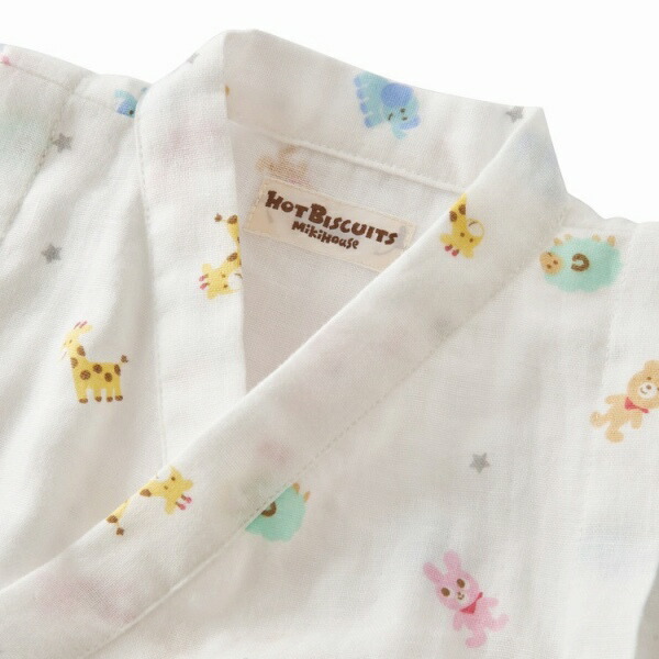 限定品 ミキハウス正規販売店 ミキハウス ホットビスケッツ Mikihouse 甚平オール Ss M 50 80cm Qdtek Vn
