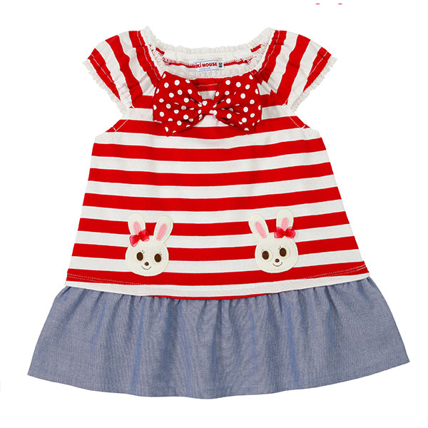 ミキハウス販 ミキハウス Mikihouse リボン ボーダー うさこ ミキハウス販 ミキハウス Mikihouse リボン ボーダー うさこ