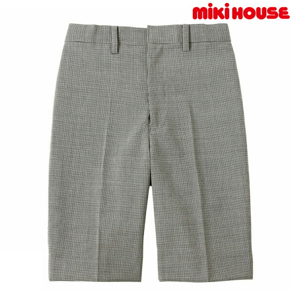 ●期間限定P11倍●取り寄せ商品●ミキハウス　mikihouse　フォーマル /千鳥格子のウールハーフパンツ(110cm・120cm・130cm）