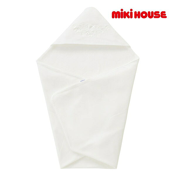 19日～2000円クーポン有★取り寄せ商品●ミキハウス　mikihouse　ミキハウスベビー ニットガーゼアフガン（おくるみ）赤ちゃん 新生児 男の子 女の子 出産準備 退院 お宮参り 通年 ギフト 日本製｜アタックワン