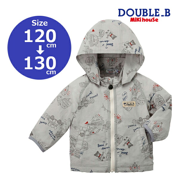 2000円クーポン券別れ別れ中／●50％OFF大売り出し●ミキハウス mikihouse DBサマーフェス 総柄 前掛け(110・120・130・140） 小わっぱ服 差し上げ物 お出かけ 降車口