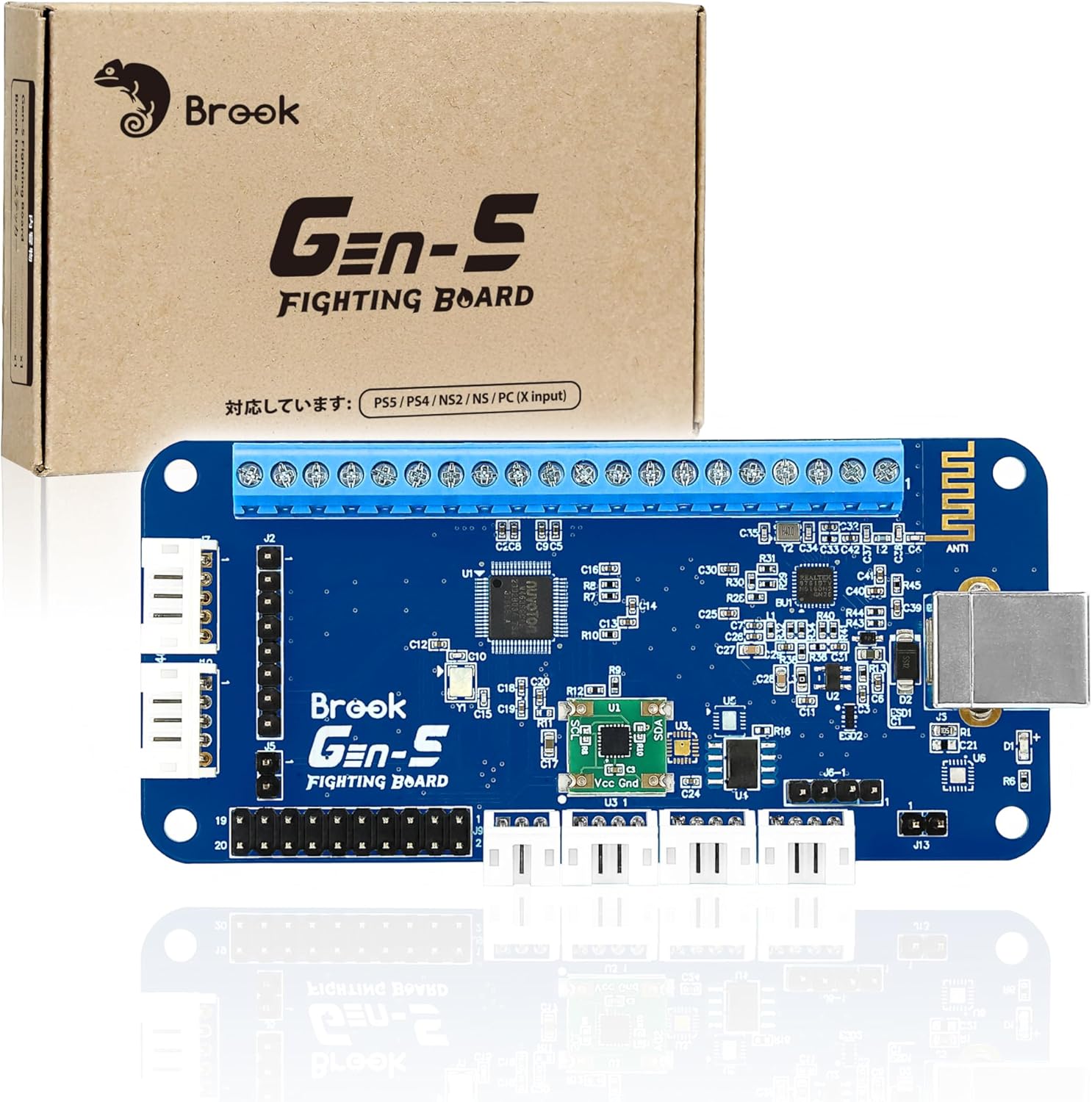 Brook GEN-5 Fighting Board - GEN5 最強のクロスジェネレーション ファイティングボード PS5、PS4、Switch 2、Switch、PCに対応 MM00012969 (ZPM005H)|Attasa(アタッサ)店