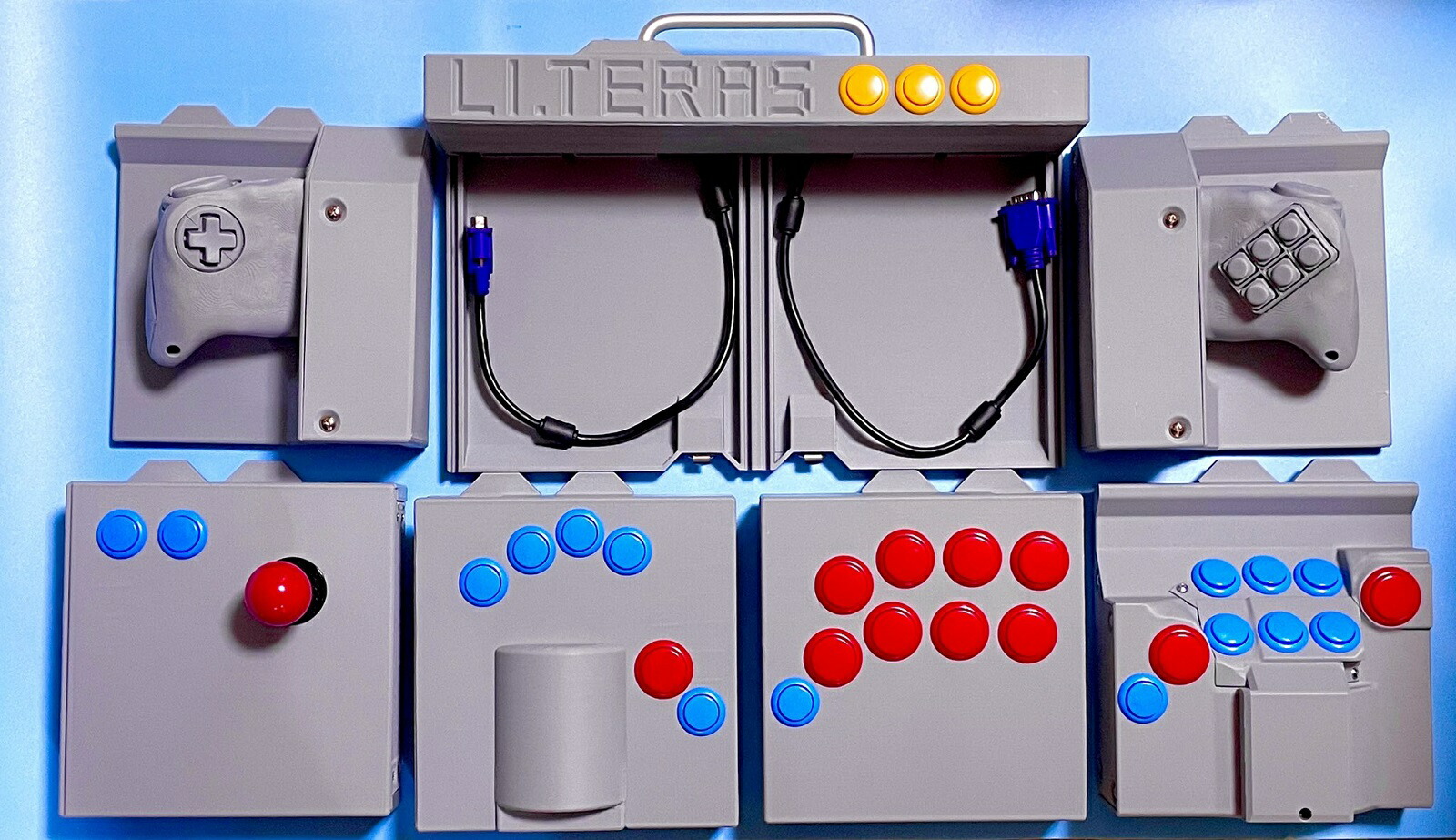 LI.TERAS mini レフトパッド＋アーケード (ガワのみ) レバーレス・パッド】ガフロ製作所 LI.TERAS mini (リテラス