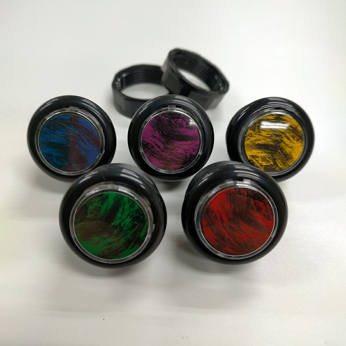 【静音】CROWN/Samducksa SDB-202C-S Cherry Button Clear チェリー/サムドクサ 押しボタン クリア カラー 30mm (ネジ式)(ビデオゲームボタンサイズ) Attasa(アタッサ) CROWN Samducksa SDB-202 Cherry Button クラウン サムドクサ チェリー 押しボタン クリア カラー 24mm(ネジ式)(スタート・セレクトボタンサイズ)