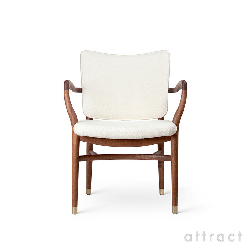 カールハンセン \u0026 サン Carl Hansen \u0026 Son モナーク 女性議長 Monarch Chair VLA61 マホガニー Mahogany 油絵の具入眼 織り地：Baru 200 by Kvadrat バル 羊毛 ブークレ 張座 Vilhelm Lauritzen ヴィルヘルム・ラウリッツェン
