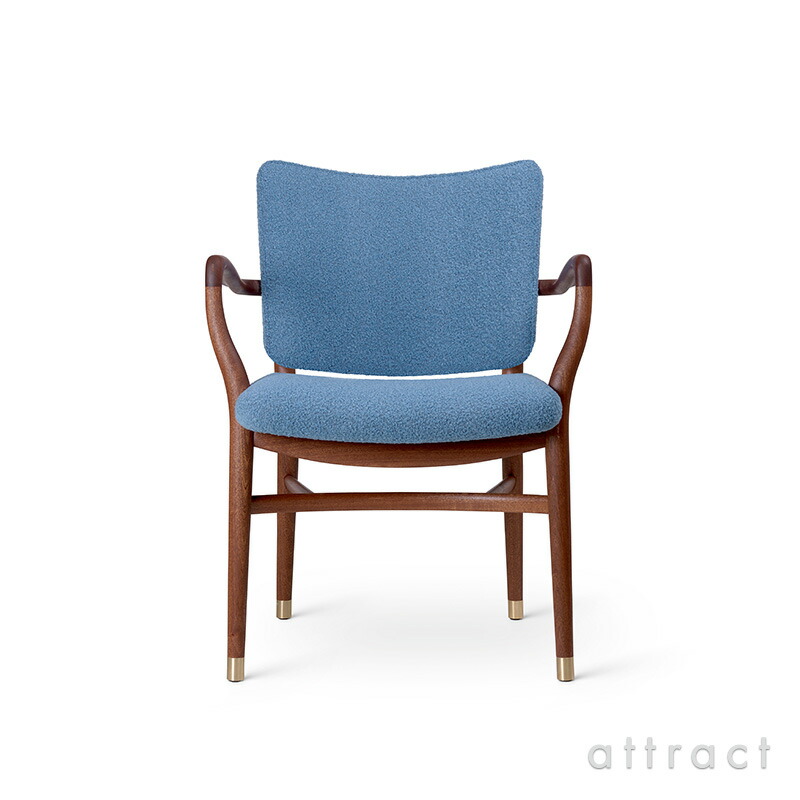 カールハンセン \u0026 サン Carl Hansen \u0026 Son モナーク 女性議長 Monarch Chair VLA61 マホガニー Mahogany 油絵の具入眼 織り地：Baru 740 by Kvadrat バル 羊毛 ブークレ 張座 Vilhelm Lauritzen ヴィルヘルム・ラウリッツェン