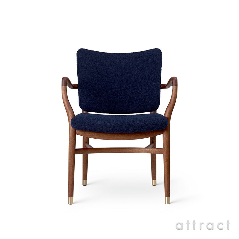 カールハンセン \u0026 サン Carl Hansen \u0026 Son モナーク 女性議長 Monarch Chair VLA61 マホガニー Mahogany 油絵の具入眼 織り地：Baru 780 by Kvadrat バル 羊毛 ブークレ 張座 Vilhelm Lauritzen ヴィルヘルム・ラウリッツェン