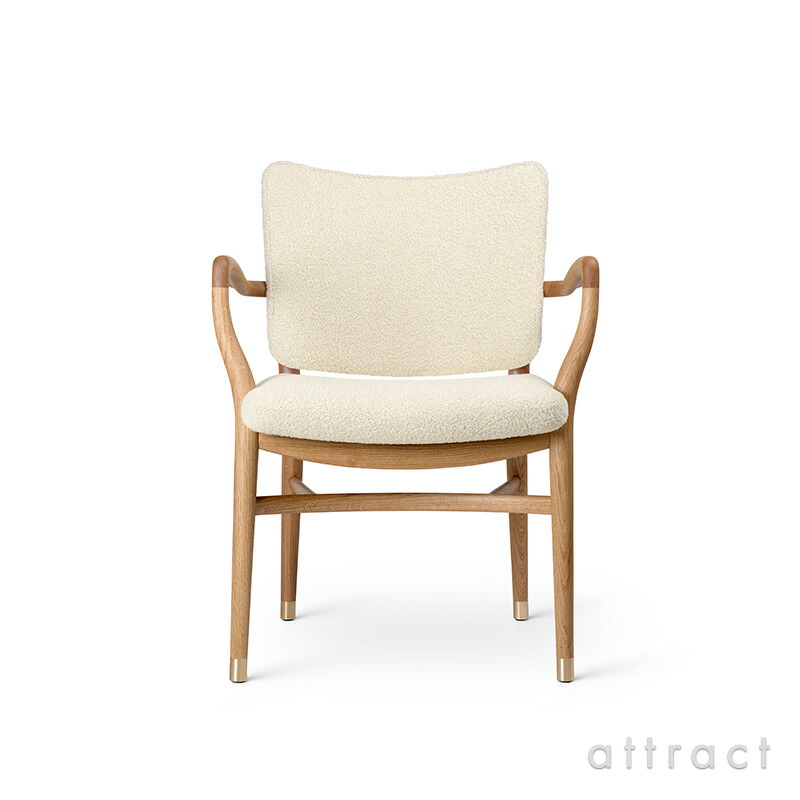 【置き目取りまわし店】 【引き受ける付】 カールハンセン \u0026 サン Carl Hansen \u0026 Son モナーク 女性議長 Monarch Chair VLA61 オーク材 Oak 油絵の具入眼 織り地：Baru 410 by Kvadrat バル 羊毛 ブークレ 張座 Vilhelm Lauritzen ヴィルヘルム・ラウリッツェン