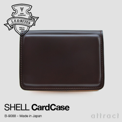L.E.DBITESエルイーディーバイツLEDバイツSHELLシェルコードバンシリーズカードケース(B-9088)カラー:全4色専用化粧箱付き新喜皮革姫路タンナーレザー牛ヌメ革ギフト男性(国産日本製革小物)【smtb-KD】