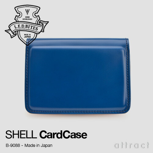 L.E.DBITESエルイーディーバイツLEDバイツSHELLシェルコードバンシリーズカードケース(B-9088)カラー:全4色専用化粧箱付き新喜皮革姫路タンナーレザー牛ヌメ革ギフト男性(国産日本製革小物)【smtb-KD】