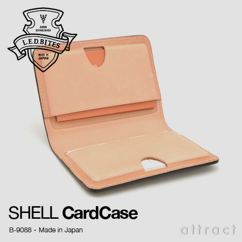 L.E.DBITESエルイーディーバイツLEDバイツSHELLシェルコードバンシリーズカードケース(B-9088)カラー:全4色専用化粧箱付き新喜皮革姫路タンナーレザー牛ヌメ革ギフト男性(国産日本製革小物)【smtb-KD】
