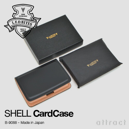 L.E.DBITESエルイーディーバイツLEDバイツSHELLシェルコードバンシリーズカードケース(B-9088)カラー:全4色専用化粧箱付き新喜皮革姫路タンナーレザー牛ヌメ革ギフト男性(国産日本製革小物)【smtb-KD】