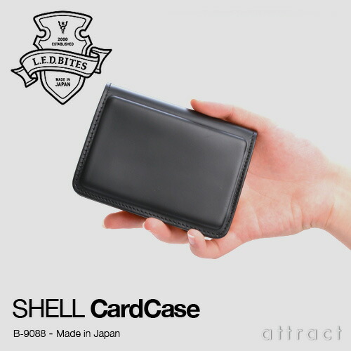 L.E.DBITESエルイーディーバイツLEDバイツSHELLシェルコードバンシリーズカードケース(B-9088)カラー:全4色専用化粧箱付き新喜皮革姫路タンナーレザー牛ヌメ革ギフト男性(国産日本製革小物)【smtb-KD】