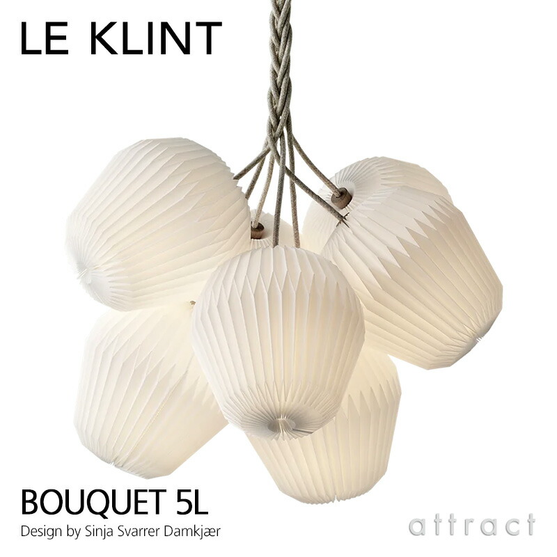 レ・クリント LE KLINT 胸花 5 BOUQUET 5 L大きさ W750粍 可塑性物質疑しさ シャンデリヤ 照明ランプ 色合い：白いこと KP1305L 引掛埋込 置き目ゼットとき勧める 照明ランプ 点火装置 点火装置 LED 青写真：Sinja Svarrer Damkj?r 胸花 北欧 室内装飾