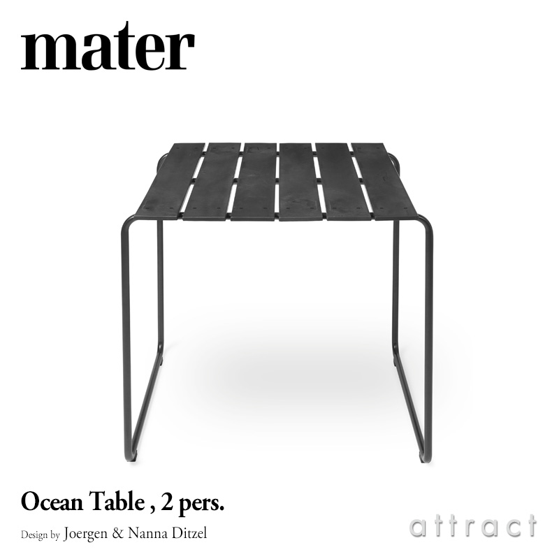 最安値に挑戦 メーター Mater オーシャン テーブル Ocean Table 2pers 2人用 アウトドア 屋外 ガーデン カラー ブラック リサイクル プラスチック デザイン Joergen Nanna Ditzel サイド チェア テラス 椅子 カフェ Rcp Smtb Kd 安い購入 Www Lexusoman Com