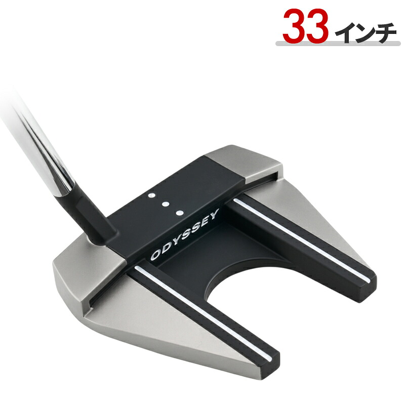 【即納】【正規品】 右打用 オデッセイ マイクロヒンジ #7 スラントホーゼル 33インチ ODYSSEY MICROHINGE SEVEN S 右打用 2024年モデル ネオマレット型 パター｜アトラクトゴルフ 店