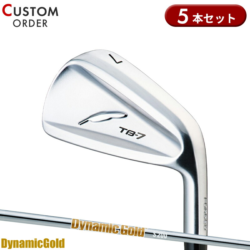 【受注生産】【正規品】 右打用 フォーティーン TB-7 フォージド アイアンセット 5本組 ダイナミックゴールド HT 装着 カスタムオーダー FOURTEEN TB7 FORGED DGHT
