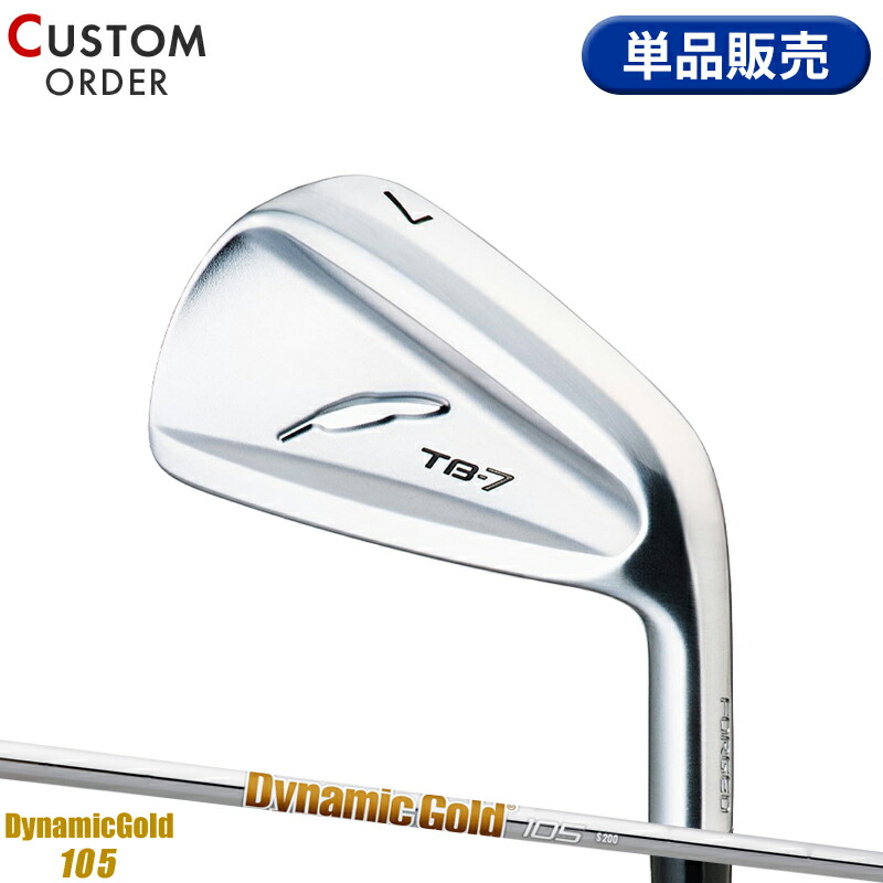 【受注生産】【正規品】 右打用 フォーティーン TB-7 フォージド 単品アイアン ダイナミックゴールド 105 装着 カスタムオーダー FOURTEEN TB7 FORGED DG105