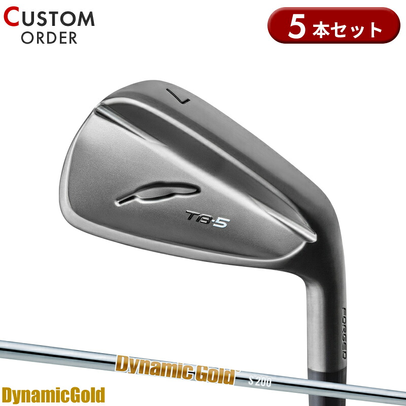 【受注生産】【正規品】 右打用 フォーティーン TB-5 フォージド ダイアモンドブラックサテン仕上げ アイアンセット 5本組 ダイナミックゴールド HT 装着 カスタムオーダー FOURTEEN TB5 FORGED DGHT｜アトラクトゴルフ 店