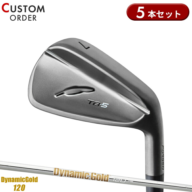 【受注生産】【正規品】 右打用 フォーティーン TB-5 フォージド ダイアモンドブラックサテン仕上げ アイアンセット 5本組 ダイナミックゴールド 120 装着 カスタムオーダー FOURTEEN TB5 FORGED DG120|アトラクトゴルフ 店