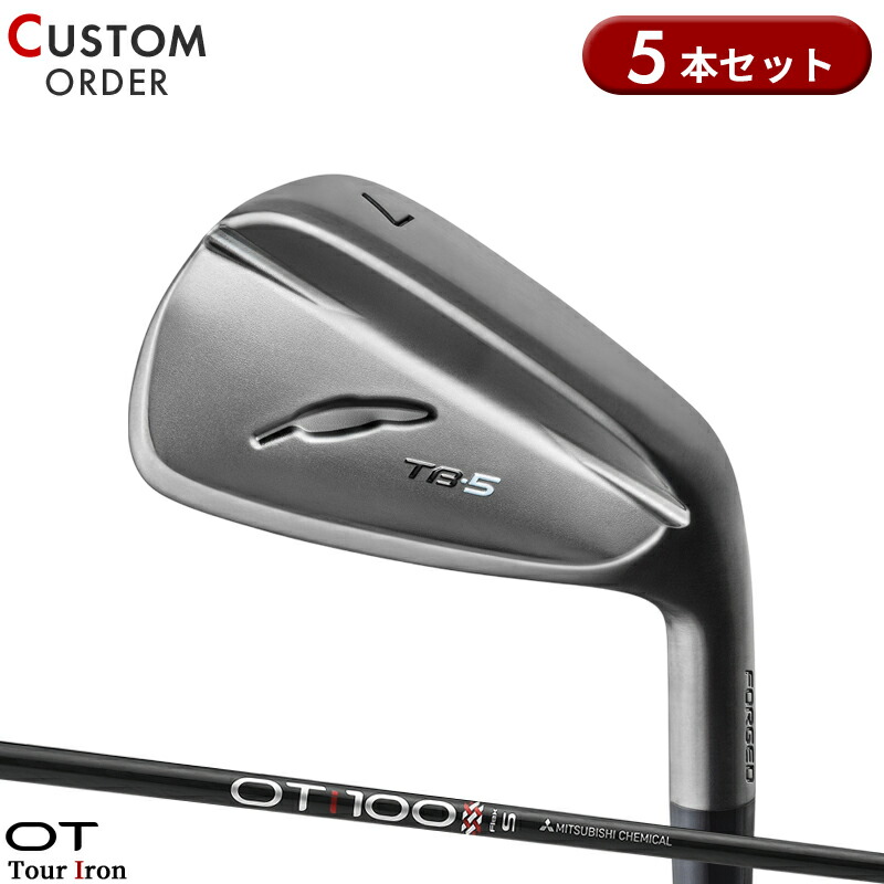 【受注生産】【正規品】 右打用 フォーティーン TB-5 フォージド ダイアモンドブラックサテン仕上げ アイアンセット 5本組 三菱 OT ツアーアイアン 装着 カスタムオーダー FOURTEEN TB5 FORGED OT TOUR iron 94,380円