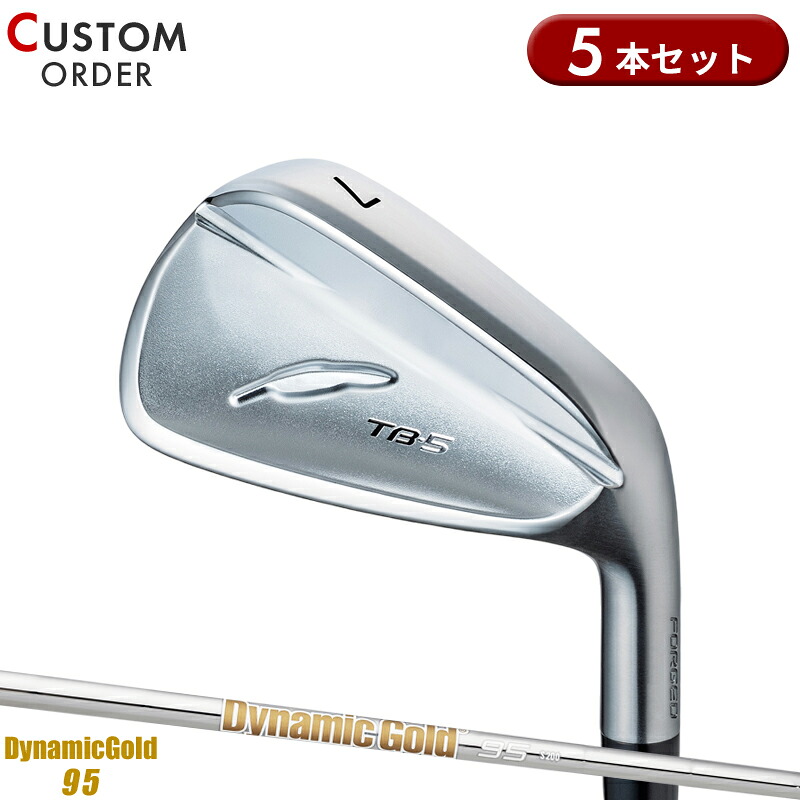 【受注生産】【正規品】 右打用 フォーティーン TB-5 フォージド アイアンセット 5本組 ダイナミックゴールド 95 装着 カスタムオーダー FOURTEEN TB5 FORGED DG95|アトラクトゴルフ 店
