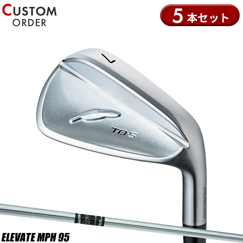 【受注生産】【正規品】 右打用 フォーティーン TB-5 フォージド アイアンセット 5本組 エレベート MPH95 装着 カスタムオーダー FOURTEEN TB5 FORGED Elevate MPH95｜アトラクトゴルフ 店