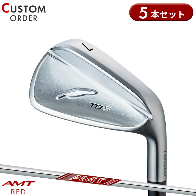 【受注生産】【正規品】 右打用 フォーティーン TB-5 フォージド アイアンセット 5本組 AMT レッド 装着 カスタムオーダー FOURTEEN TB5 FORGED AMT RED