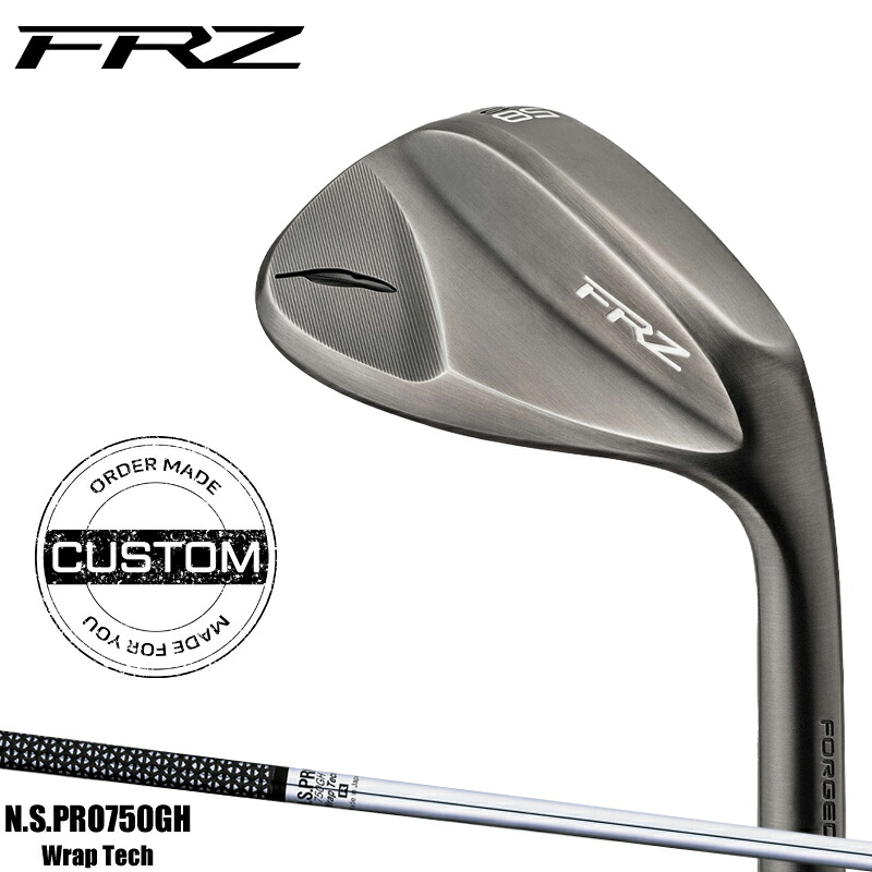 【受注生産】【正規品】 右打用 フォーティーン FRZ ウェッジ スモーキーサテン NSプロ 750GH ラップテック 装着 カスタムオーダー FOURTEEN FRZ ブラック N.S.PRO750GH Wrap Tech 2024年9月発売モデル｜アトラクトゴルフ 店